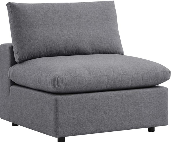leather upholstered chairs Modway Furniture Sofa Sectionals Gray