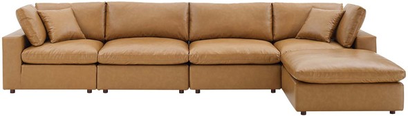 leather sectional for sale near me Modway Furniture Sofas and Armchairs Tan