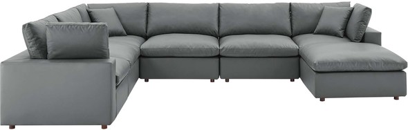 large circle couch Modway Furniture Sofas and Armchairs Gray