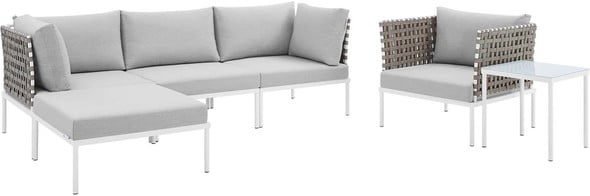 outdoor corner Modway Furniture Sofa Sectionals Tan Gray