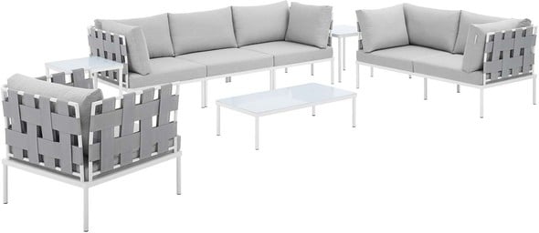 outdoor corner set Modway Furniture Sofa Sectionals Gray Gray