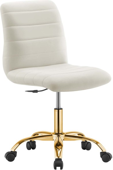 basic office chair with arms Modway Furniture Office Chairs Gold Ivory