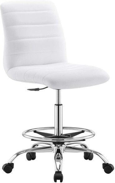 armless reception chairs Modway Furniture Office Chairs Silver White