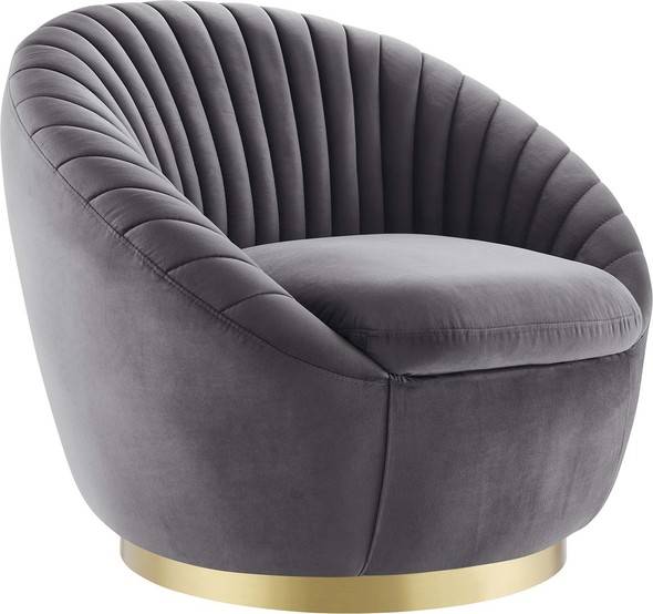 quality accent chairs Modway Furniture Sofas and Armchairs Gold Gray