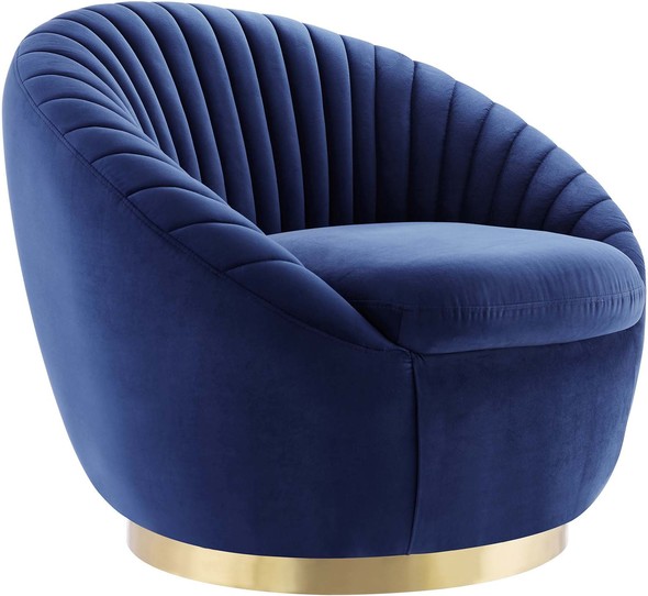 wingback arm chairs Modway Furniture Sofas and Armchairs Gold Navy