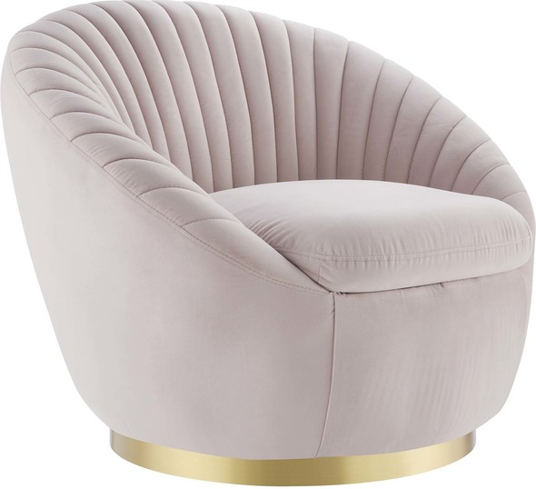 pink lounger Modway Furniture Sofas and Armchairs Gold Pink