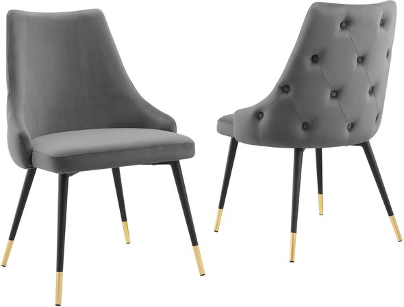 black modern dining room chairs Modway Furniture Dining Chairs Gray