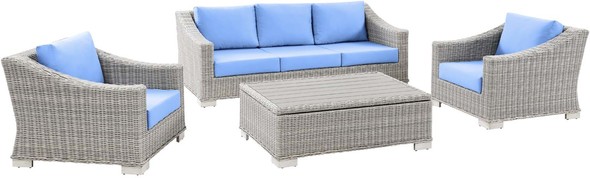 outdoor dining furniture stores near me Modway Furniture Sofa Sectionals Light Gray Light Blue