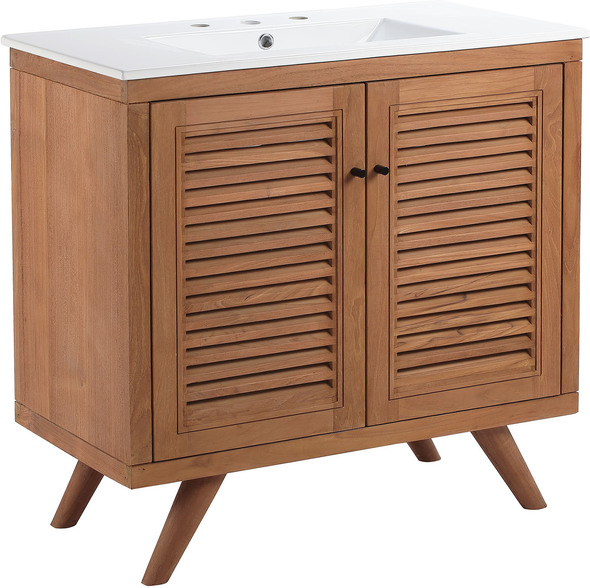 small vanity size Modway Furniture Vanities Natural White