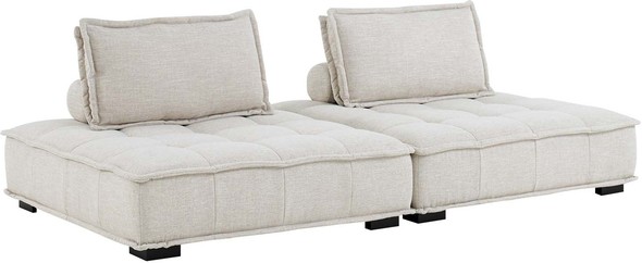 sleeper sectional brown Modway Furniture Sofas and Armchairs Beige