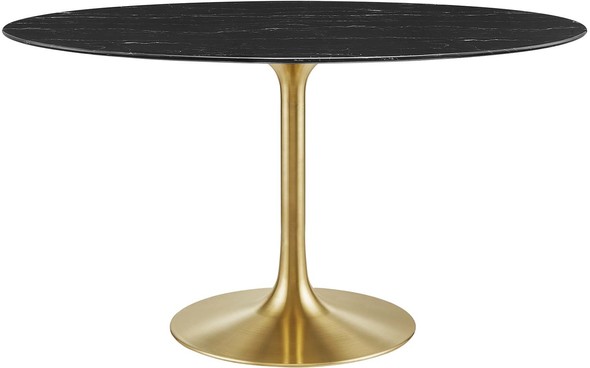 black dining benches Modway Furniture Bar and Dining Tables Gold Black