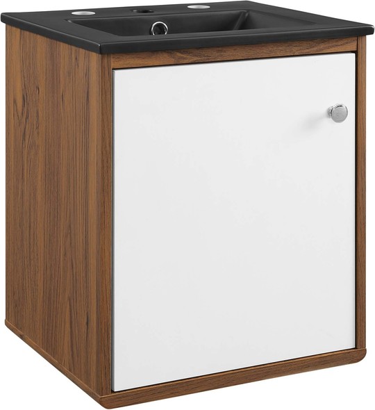 dark grey bathroom cabinets Modway Furniture Vanities Walnut Black