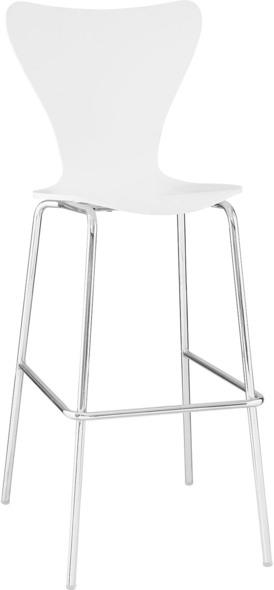 kitchen bar stool height Modway Furniture Bar and Counter Stools White