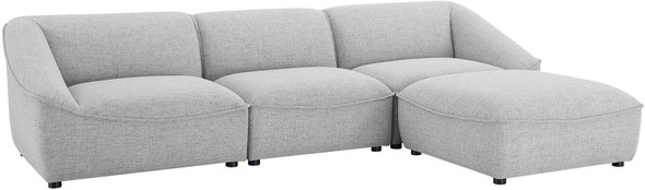 sofa sectional Modway Furniture Sofas and Armchairs Light Gray