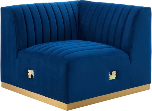 furniture sectional sofa Modway Furniture Sofas and Armchairs Gold Navy