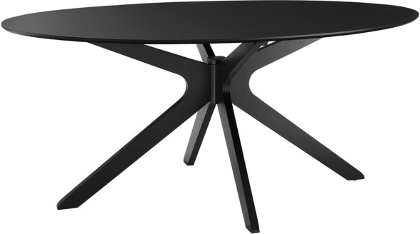 36 inch wide dining table Modway Furniture Bar and Dining Tables Black Black