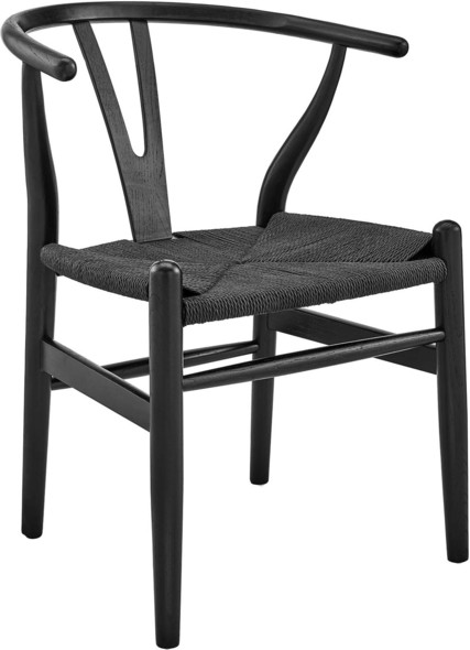 dining room sets mid century modern Modway Furniture Dining Chairs Black Black