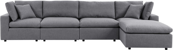 colorful sectional Modway Furniture Sofa Sectionals Gray
