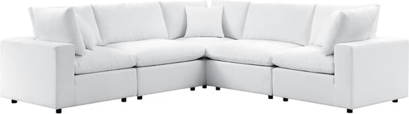 modern brown sofa Modway Furniture Sofa Sectionals White