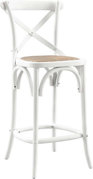 gold metal bar stools Modway Furniture White
