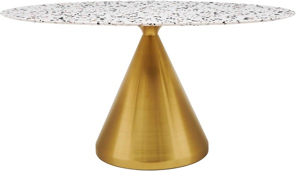dining table 4 to 6 Modway Furniture Bar and Dining Tables Gold White