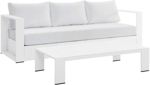 sectional garden sofa Modway Furniture Sofa Sectionals White White