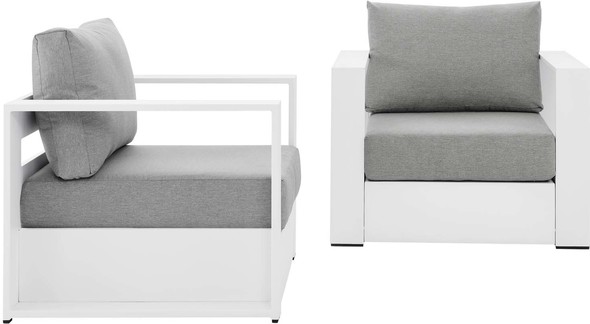 gold swivel accent chair Modway Furniture Bar and Dining White Gray