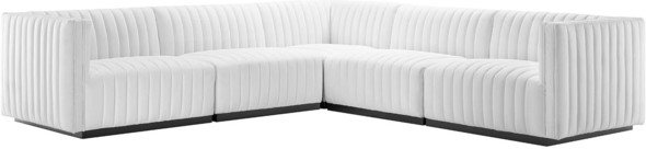 green sectional sofa living room Modway Furniture Sofas and Armchairs Black White