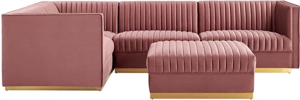 gray sectionals for sale Modway Furniture Sofas and Armchairs Dusty Rose