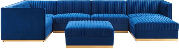 living couch Modway Furniture Sofas and Armchairs Navy