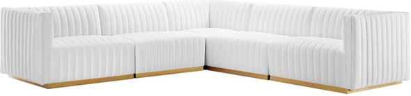 best velvet sectionals Modway Furniture Sofas and Armchairs Gold White