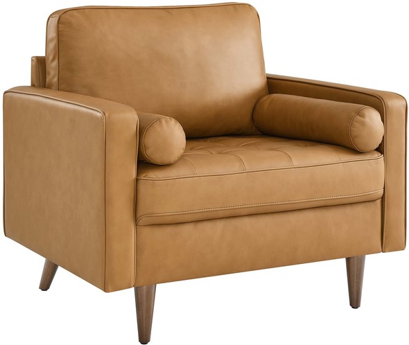 modern leather armchair Modway Furniture Sofas and Armchairs Tan