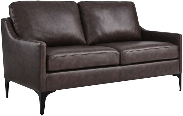 large sectional sofa with chaise Modway Furniture Sofas and Armchairs Brown
