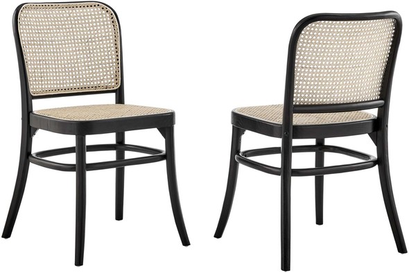 matte black dining set Modway Furniture Dining Chairs Black