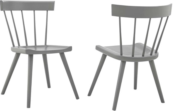 table and chairs modern Modway Furniture Dining Chairs Light Gray