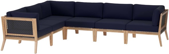 blue velvet pull out couch Modway Furniture Sofa Sectionals Gray Navy