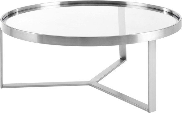 gold table Modway Furniture Tables Silver