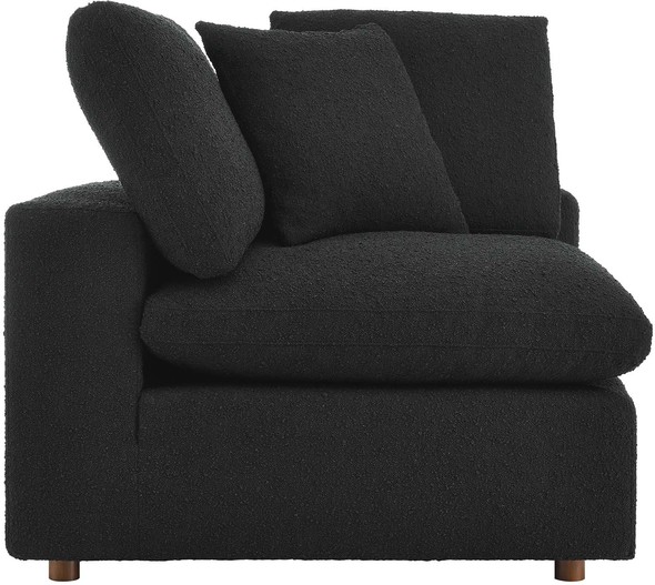 l sectional sofa bed Modway Furniture Sofas and Armchairs Black