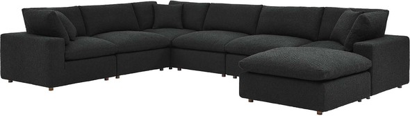 white couch bed Modway Furniture Sofas and Armchairs Sofas and Loveseat Black
