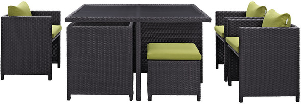 Modway Furniture Bar and Dining Outdoor Dining Sets Espresso Peridot