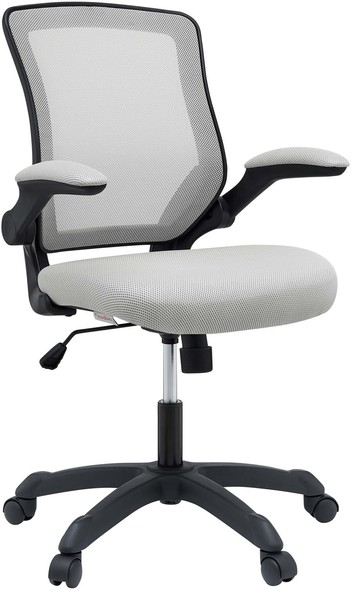 computer chair arm covers Modway Furniture Office Chairs Gray