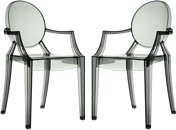 mcm dinette set Modway Furniture Dining Chairs Smoke
