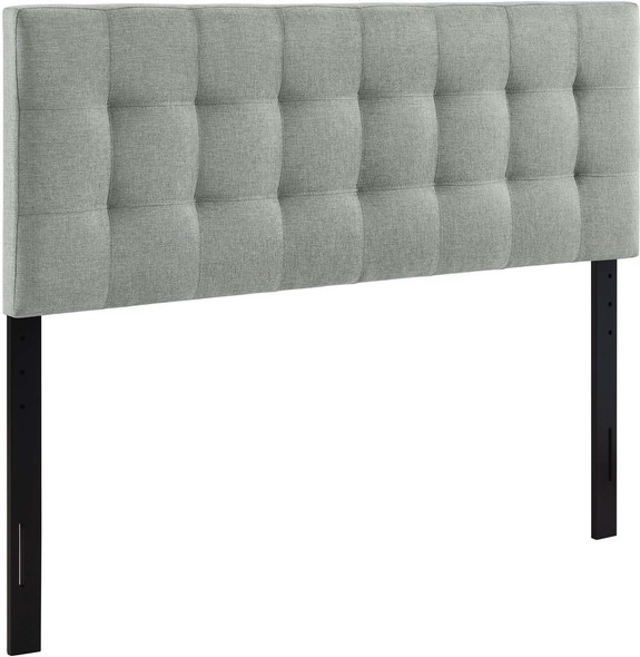 queen bed frame upholstered with storage Modway Furniture Headboards Gray