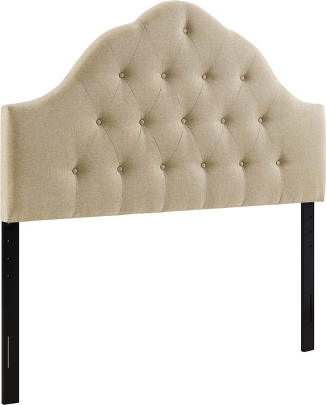 bed headboard with side tables Modway Furniture Headboards Beige