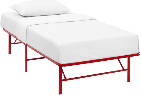 twin xl frame with storage Modway Furniture Beds Red
