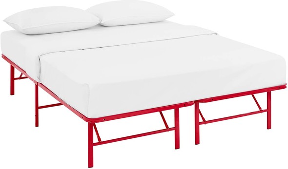twin bed spring frame Modway Furniture Beds Red