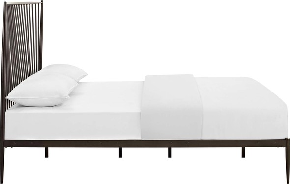 Modway Furniture Beds Beds Brown