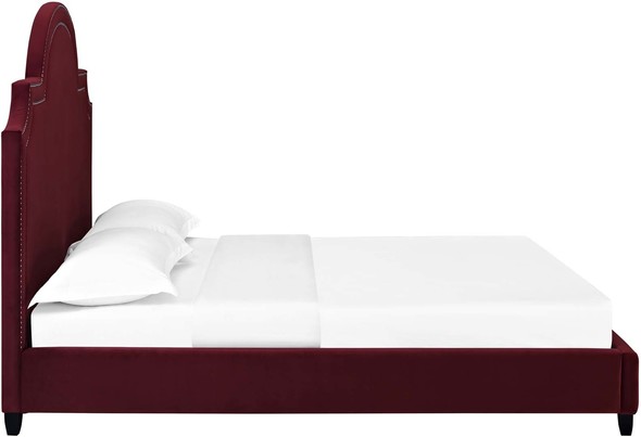 Modway Furniture Beds Beds Maroon