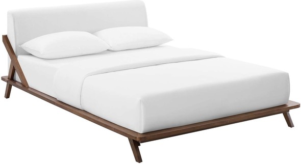 queen bed frame deals Modway Furniture Beds Walnut White