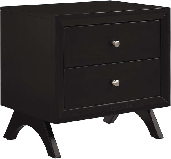 3 drawer narrow nightstand Modway Furniture Case Goods Cappuccino